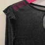 NOISY MAY Stunning Black Metallic Top Size M! Image 4