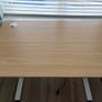 White and Oak Style Standing Desk Image 2