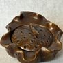 Vintage Chinese Cast Bronze Lotus Pod Incense Burner Image 2