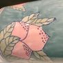 15" Early 20th Century Chinese Hand painted Cylinder Vase Image 7
