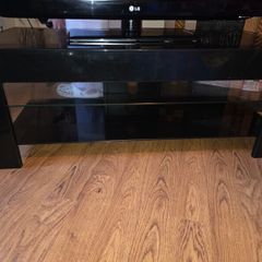 Tv Stand - Black Glass