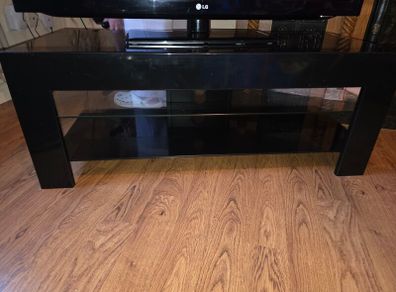 Tv Stand - Black Glass