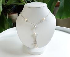 Women's Silver Necklaces with Pearls