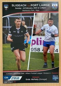 2023 Sligo v Waterford - GAA Allianz Football League Programme