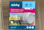 Minky double retractable clothes line - total length 30m (2x15m) -BRAND NEW!