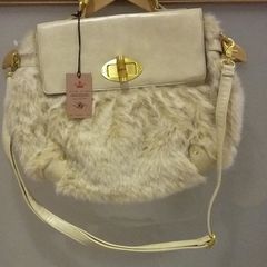 Brand New River Island Faux Fur Bag