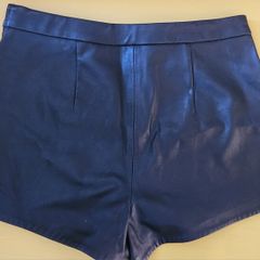 Faux Leather Hotpants
