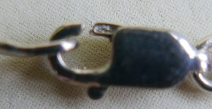 Fields Sterling Silver 925 Cubic Zirconia Necklet l16" 20,93g