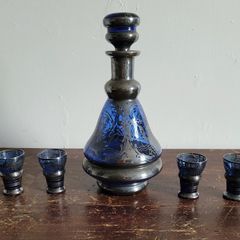 Mid century Italian Rossini decanter & glasses
