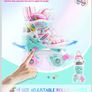 Kids Adjustable Unicorn Roller Skates (Light-Up Wheels) - Size S (UK 6C-9C) Image 5