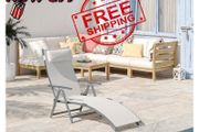 NEW SALE | Sun Lounger Recliner, Textilene White