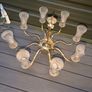 2 Gold brass chandeliers Image 3