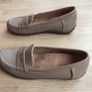 Vionic Marcy Orthopedic Leather Penny Loafers Taupe Size 6 Image 2