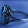 Vintage Sterling Silver 925 Zodiac Ring Signet 3,3g size P Image 3