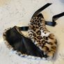 Leopard print faux fur collar / stole Image 3