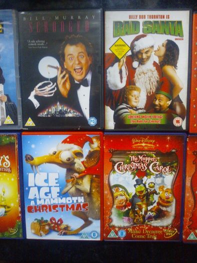 Christmas DVD movie collection Polar Express, Elf, Muppets, Disney, Christmas Carol, Santa Clause etc