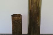 Antique trench art artillery shell vase &amp; umbrella stand