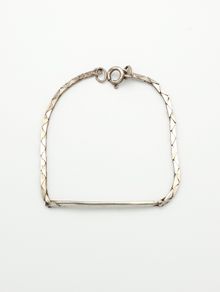 Vintage 925 Sterling Silver Geometric Link Bracelet