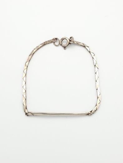 Vintage 925 Sterling Silver Geometric Link Bracelet