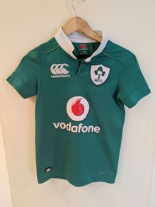 2015/16 Ireland Rugby Jerseys (Kids 11/12 years) signed