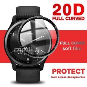 20D Screen Protector for Garmin Move Sport Smart Watch Full Coverage Curved edge Anti-scratch Soft Protective Film Not Glass