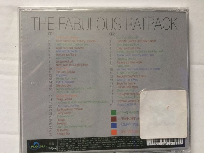 The Rat Pack [2007] The Fabulous Ratpack (Collector's Edition) (2xCD Album) STILL SEALED