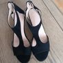 Elegant Black Peep-Toe Shoes Image 2