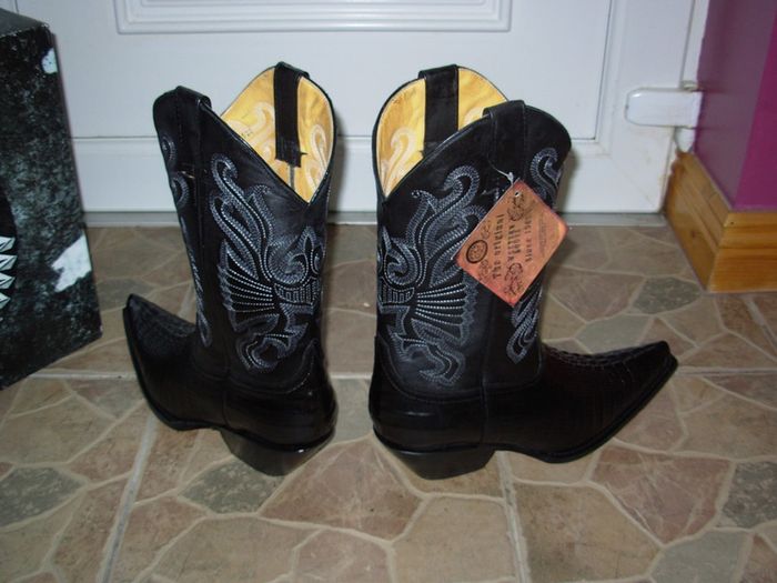 Oryginal Mexico Grinders black crocodile cowboy western work cowboy boots