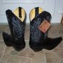 Oryginal Mexico Grinders black crocodile cowboy western work cowboy boots Image 5