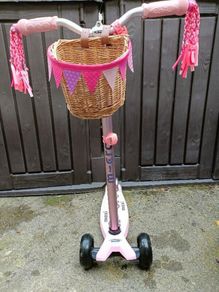 Kids Maxi Micro Deluxe LED: Pink scooter
