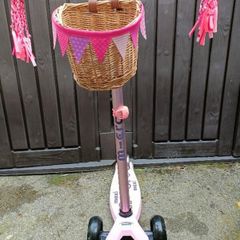 Kids Maxi Micro Deluxe LED: Pink scooter
