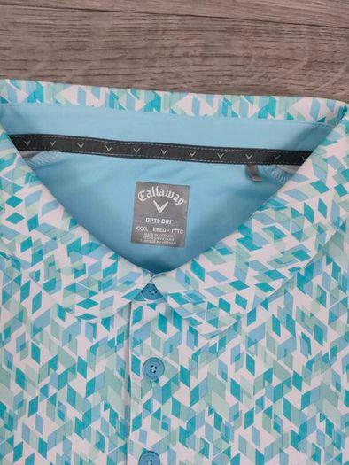 Callaway Patterned Golf Polo Shirt Mens 3XL