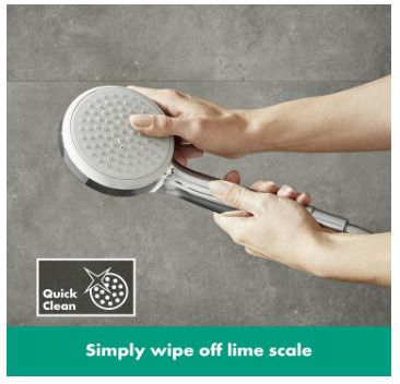 hansgrohe Croma 100 Mono hand shower, 1 spray mode, chrome