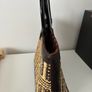 Leather, Wood and Weaving Handbag Image 2