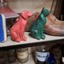 Vintage Wooden Dog & Cat Image 3