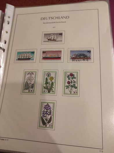 GERMANY 1975-82 album with stamps