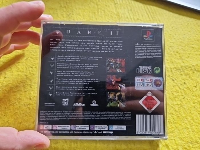 Quake II  PlayStation1 Ps1 PlayStation2 Ps2 Games Original