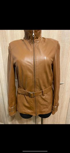 Genuine leather custom made, very soft calf leather jacket size UK8 EU 36 Perfect condition as new , luxury item