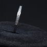 Vintage 9ct White Gold Diamond Set Ring Size 56 Image 4
