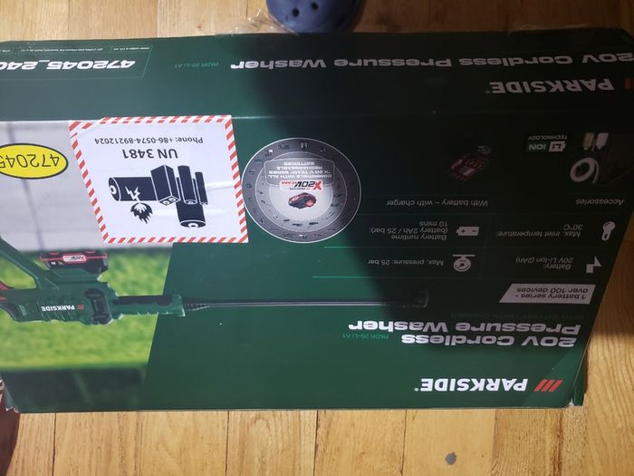 Parkside 20V cordless grass trimmer and pressure washer