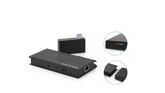 Wavlink USB 3.1 Type-C Mini Docking Station Power Delivery/HDMI UHD 4K/Card Reader/Gigabit Ethernet (Brand New/Warranty)