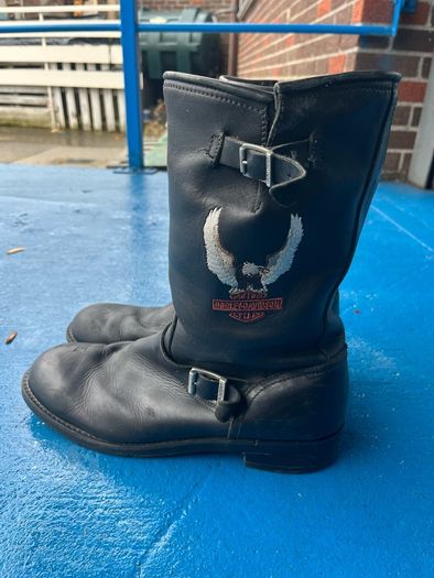 motorcycle boots Vintage