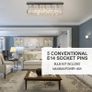 Modern Crystal Ceiling Light Square Chandelier for Home Office Hotel Silver (FREE POSTAGE) Image 7