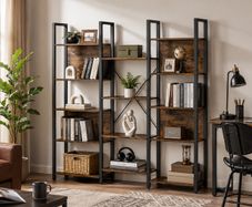 Storage Shelves bookcase with 14 shelves Free standing