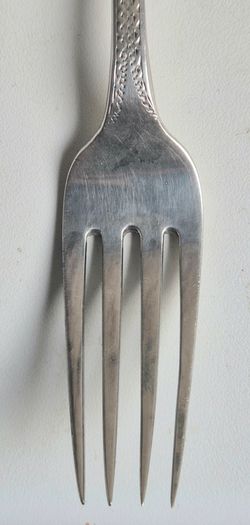 Sterling silver Irish fork, Antique 1814 William Cummins. Over 200 years old.