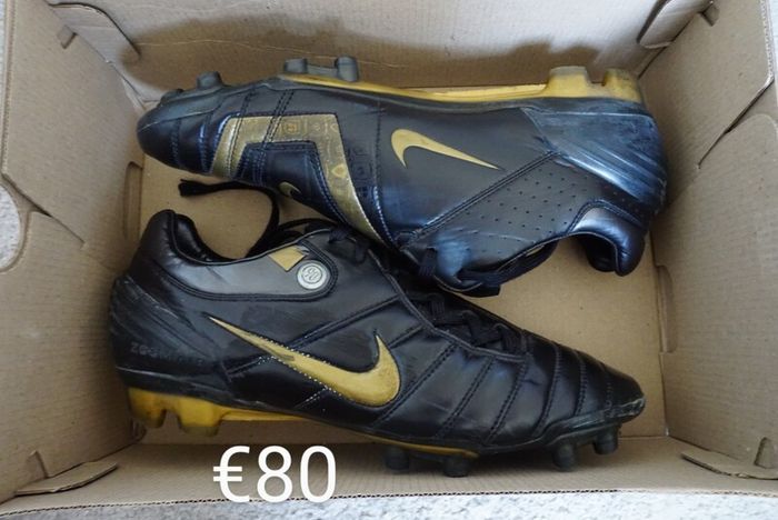 Football Boots Nike Total 90 Supremacy Black/Gold (2006) Size 7.5UK FG