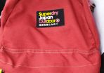 red superdry backpack bag unisex