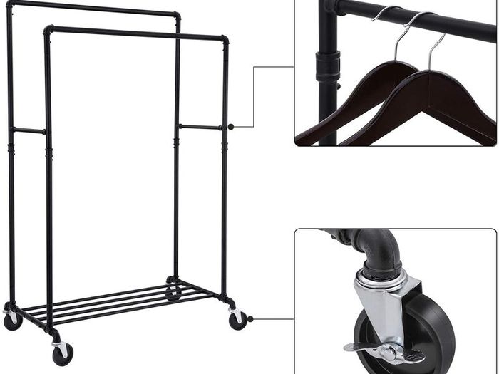 Heavy Duty Metal Clothes Rack on Wheels - Free Delivery Nationwide