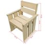5 Piece Outdoor Dining Set Impregnated Pinewood Image 7