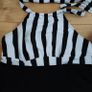 Striped Crisscross Tie Backless Bikini Swimsuit/Beach Dress Image 7